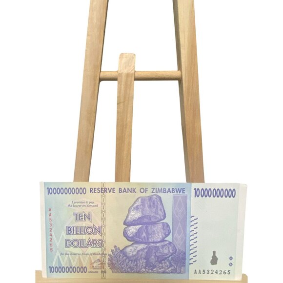 Reserve Bank of Zimbabwe Other - Zimbabwe 10 Billion Dollar Banknote 2008 Series 10000000000 Reserve Currency Col